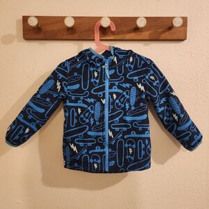 Cat & Jack Kids Raincoat with Blue Patterns